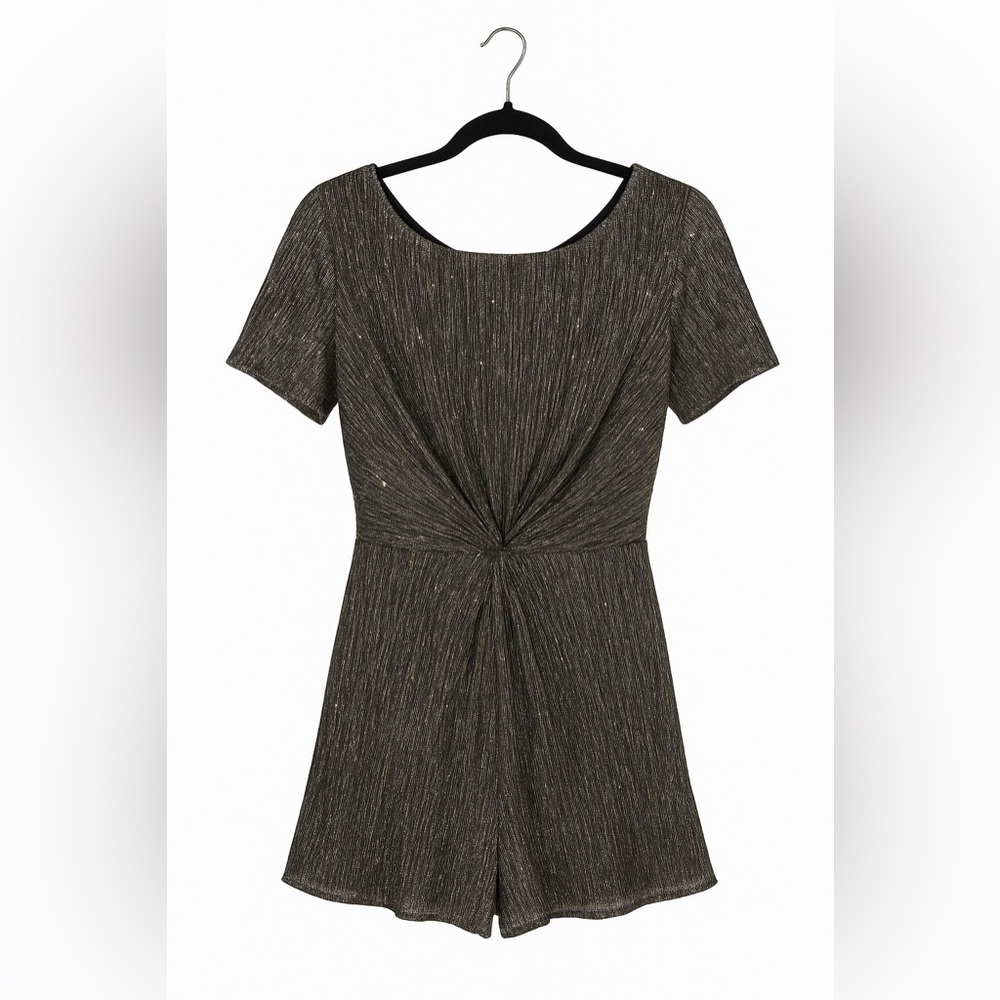 Elegant Black and Gold Women's Top